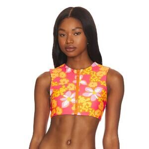 NEW Stone‎ Fox Swim Women’s Small Mase Rashguard Top Lei Lei